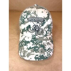 Spiderwire Camouflage Mesh Back Baseball Cap Hat Adjustable Trucker Fishing Mens